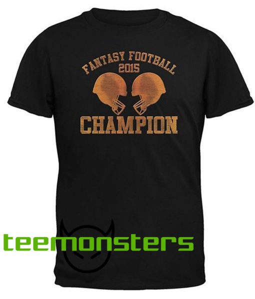 Black Adult Football Fantasy T-Shirt