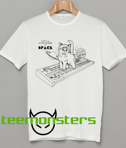 Cats On Synthesizers In Space coll T-Shirt