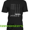 Fishing Rod America Flag T-shirt