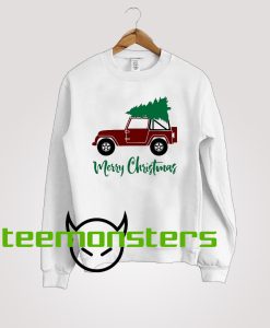 Merry Christmas Jeep Sweatshirt