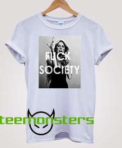 Miley Cyrus Fuck Society T-shirt