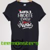 Santa's Favorite CVICU Nurse T-Shirt