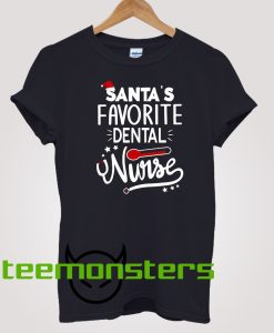 Santa's Favorite Dental Nurse T-Shirt