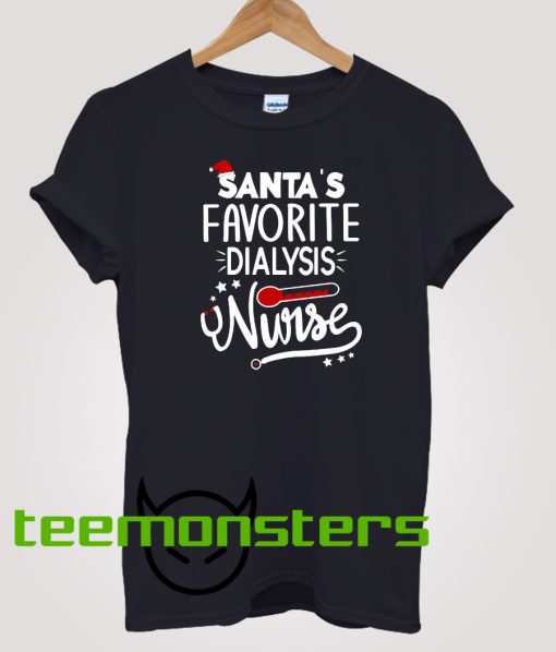 Santa's Favorite Dialysis Nurse T-Shirt