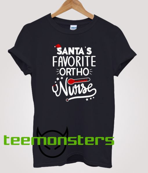 Santa's Favorite Ortho Nurse T-Shirt