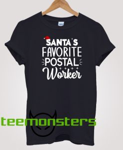 Santa's Favorite Postal Worker T-Shirt