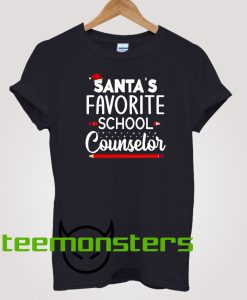 Santa's Favorite School Counselor T-Shirt