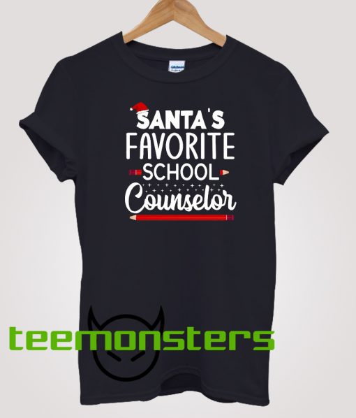 Santa's Favorite School Counselor T-Shirt