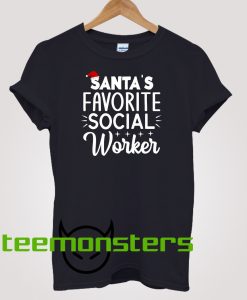 Santa's Favorite Social Workers T-Shirt