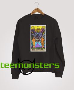 The Lovers Tarot Card Long Sleeve Sweatshirt