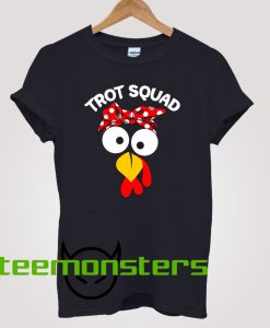 Trot Squad Turkey Marathon Running Thanksgiving T-Shirt