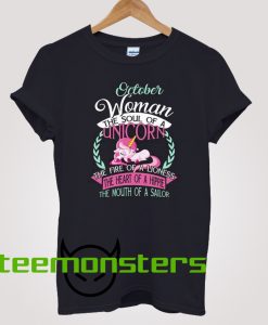 Woman The Soul Of Unicorn T-shirt