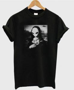 Alien Mona Lisa T shirt DN