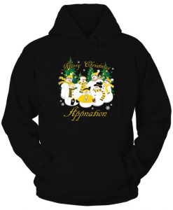 Appalachian State Mountaineers - Merry Christmas Snowman Hoodie TM