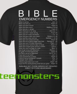 Bible Emergency Numbers T-Shirts