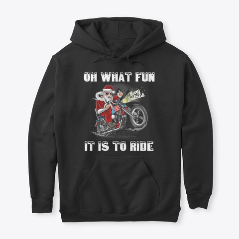 Biker Santa Motorcycle Merry Christmas Hoodie TM