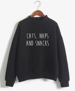 Cats Naps And Snacks Sweatshirt DN