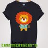 Cute Lion Flower T-shirt