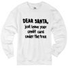 Dear Santa Just Leave Your Credit Card Under the Tree Sweater AD