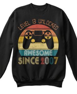 Level 13 Unlocked 13th Birthday Gifts Sweatshirt TM