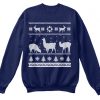 Llama Ugly Christmas Xmas Sweater Sweatshirt TM