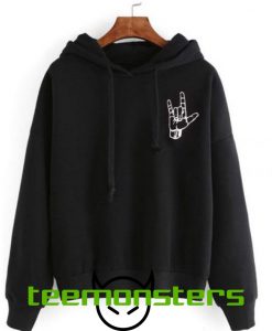 Metal Hand Symbol Hoodie