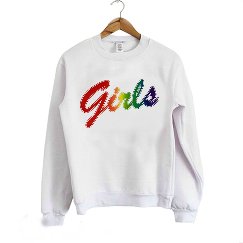 Rainbow Printed Girls Sweatshirt AD