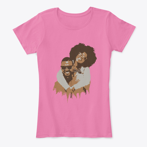 African Family Art Happy Black Couple Women's Valentine T-Shirt IGS