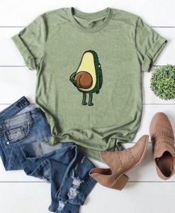 Avocado Print Cuffed Tee T-shirt RE23