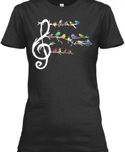 Birds and Music T-shirt RE23