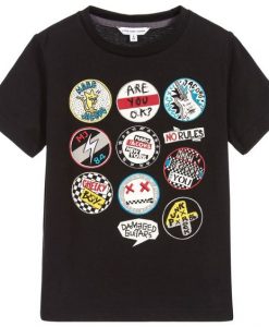 Boys Black Badges T-Shirt RE23