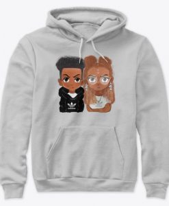 Cute Black Couple Valentine Hoodie IGS