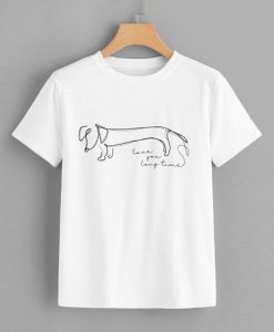 Dog Print Tee T-Shirt RE23