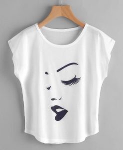 Face Print T-shirt RE23