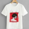 Figure Print Tee T-shirt RE23