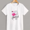 Flamingo Print T Shirt RE23