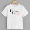 Letter Print Perfect T-shirt RE23