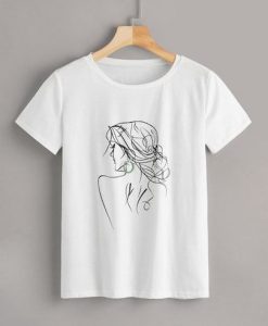 Plus wmn Figure Print Tee T-shirt RE23