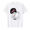 Rosie The Riveter - Breast Cancer Awareness T-Shirt RE23