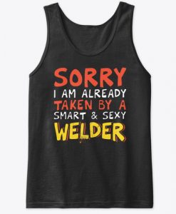 Valentine's Day Welder's Wife Gift Tank Top IGS