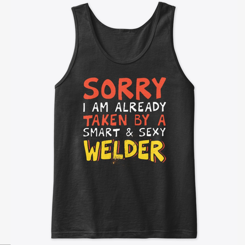 Valentine's Day Welder's Wife Gift Tank Top IGS