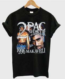 2 pac shakur 1996 makaveli t-shirt RE23