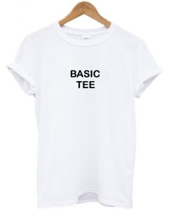 BASIC TEE SLOGAN T SHIRT