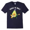 Guac N Roll  Funny Avocado Rock Guitar T-Shirt RE23