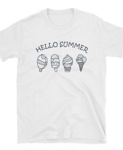 Hello Summer Ice Cream T-Shirt RE23