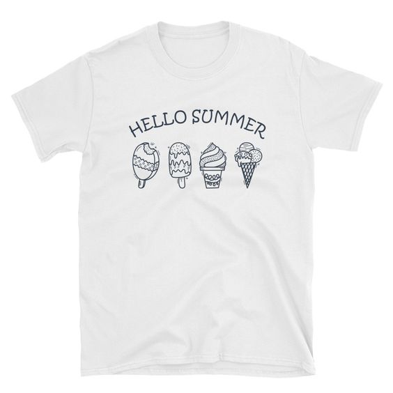 Hello Summer Ice Cream T-Shirt RE23