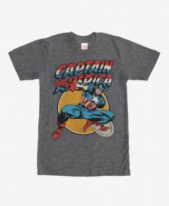 Marvel Captain America Shield Retro T-Shirt RE23