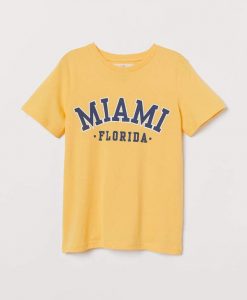 Miami T-shirt with Printed Design RE23