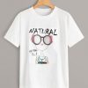 Natural Girl Figure Print T-Shirt RE23