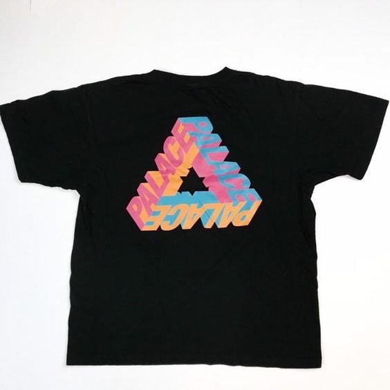 Palace neon print graphic T-shirt RE23